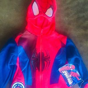 Marvel Spider-Man ZIP UP Kids Hoody New 2T-4T